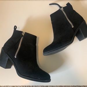 Black ankle booties